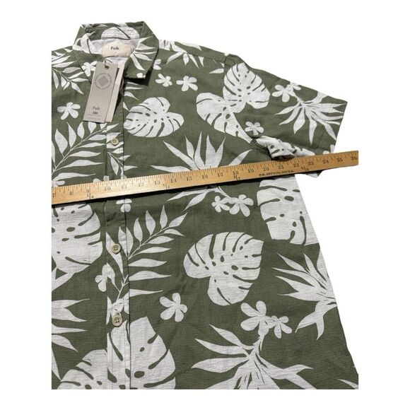 Folk Clothing Men's 100% Cotton Shirt NWT Size‎ : Large Made - Picture 2 of 7